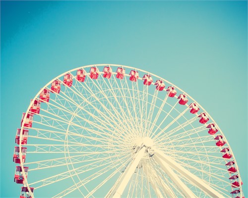 Riesenrad Volksfest - Fruehlingsfest Wiesbaden